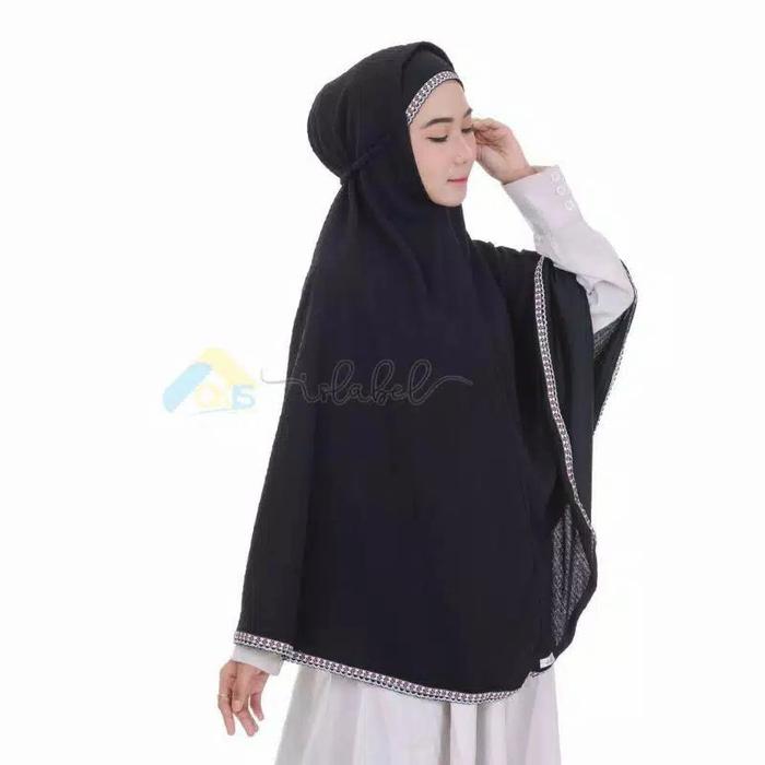 Gambar Kerudung Al Hikmah bergo babat part 2 - Hitam, S dari vinhijab undefined Tokopedia