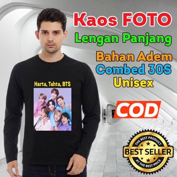 Gambar Kaos CUSTOM CETAK FOTO SENDIRI UKURAN DEWASA Lengan Panjang - Merah, XXL dari indotopi undefined Tokopedia