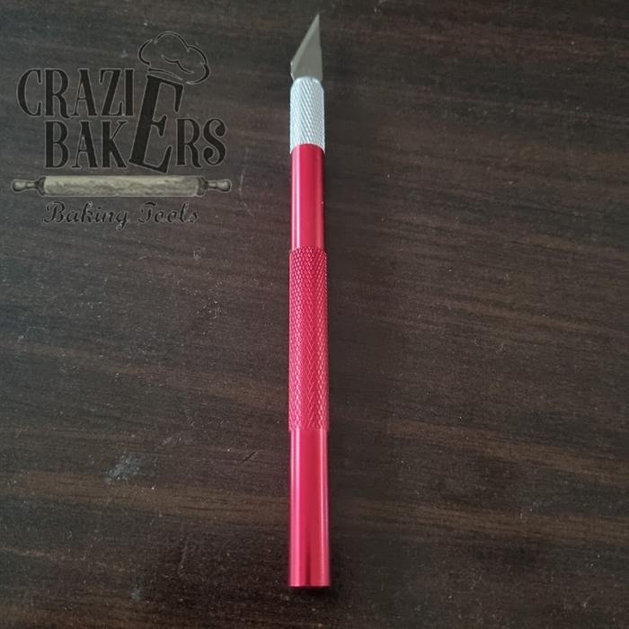 Gambar Multi-purpose Precision Knife - Merah dari Crazie Bakers Baking Tools undefined Tokopedia