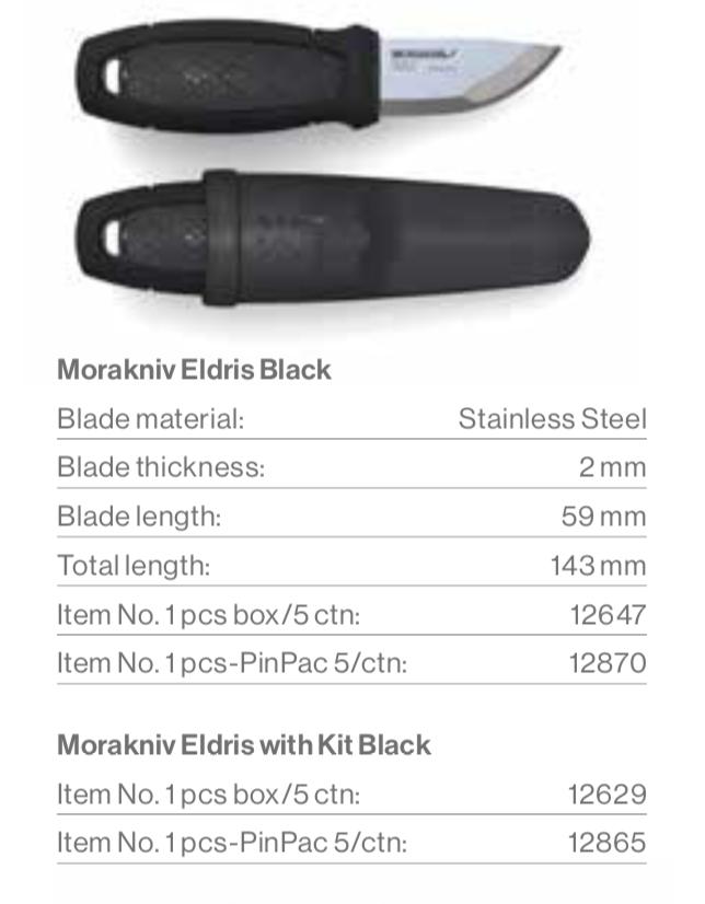 Gambar Morakniv Eldris Knife with Kit - Hitam dari Bulebolang undefined Tokopedia