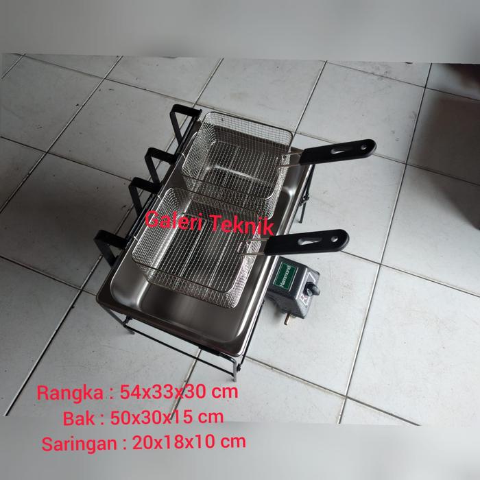 Gambar DEEP FRYER BESAR 12 LITER / PENGGORENGAN AYAM,KENTANG,TAHU BESAR 12 LT - VARIAN 2 dari Galeriteknik_NEW undefined Tokopedia