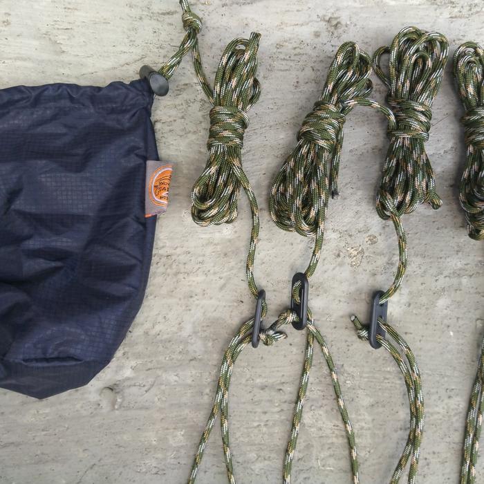 4 M Fluorescente Reflectante Guyline Tienda Cuerda Camping Cuerda Paracord Con Guyline Naranja Kusrkot Tendedero De Cuerda De Tienda - Foto 6