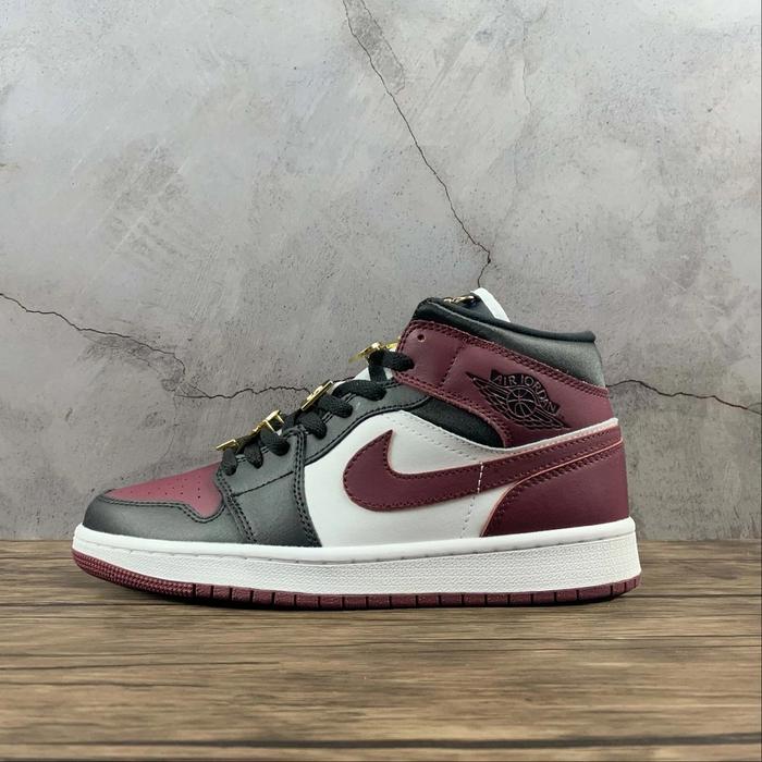 Nike Air Jordan Mid Authentic Se Warna Maroon Ukuran 36-46