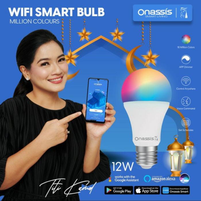 Gambar ONASSIS SMART LIGHT BULB 12W / Bohlam Wifi Onassis / SMART LED dari Sinar Gemilang 88 undefined Tokopedia