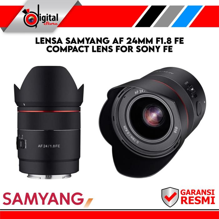 SAMYANG AF 24MM FE COMPACT LENS FOR SONY FE di Digitalstore86  Tokopedia - Main Image