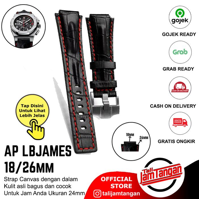 Gambar Tali Jam Tangan Kulit AP Lebron James 18/26 - Lug 18mm/26mm dari Tali Jam Tangan com undefined Tokopedia