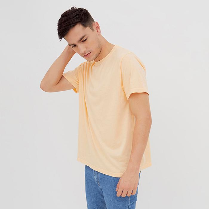 Gambar Kaos Pria Elliot Peach - Konscio X Tencel - M dari konscio studio undefined Tokopedia