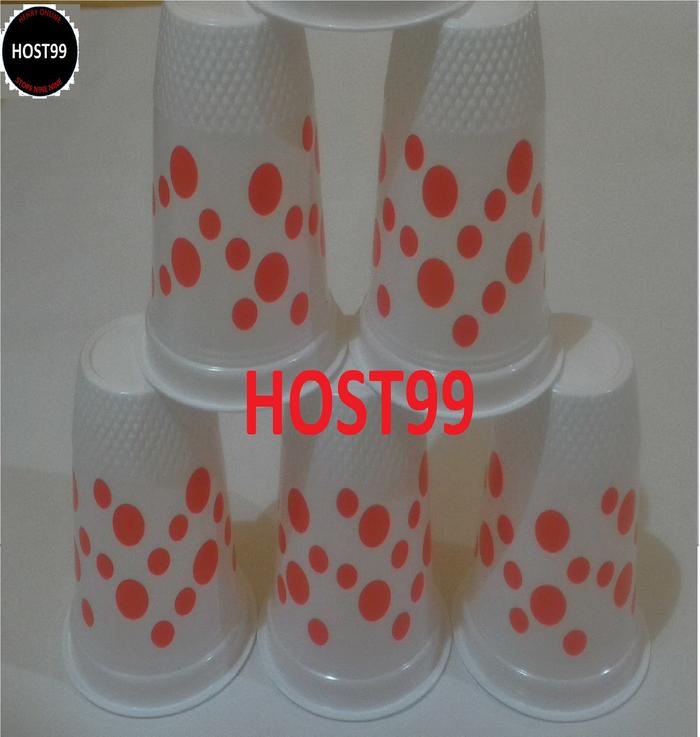 Gambar GELAS PLASTIK POLKADOT MERAH 220ML CUP MILI AQUA KOPI ES PET 50PCS - POL MERAH 1PCS dari HOST99 undefined Tokopedia