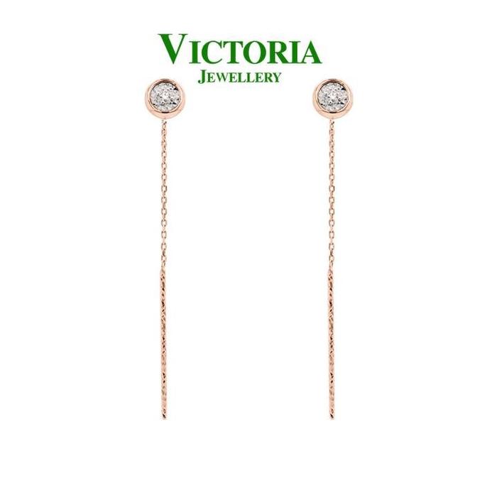 Gambar Anting Berlian VER655538 Victoria Jewellery - Rosegold dari Victoria Jewellery Online Kota Administrasi Jakarta Selatan Tokopedia
