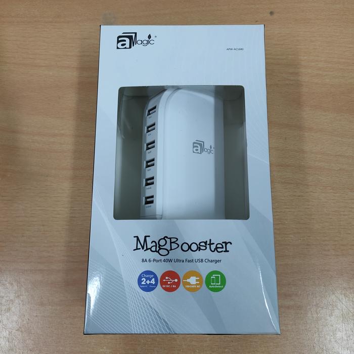 Gambar aMagic MagBooster Ultr Fash USB Charger 40W - Putih dari Acessories, Display Security undefined Tokopedia