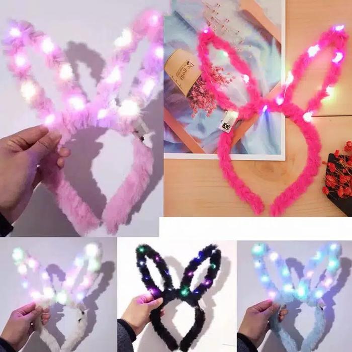 Gambar bando kelinci led lucu dan menggemaskan cocok untuk anak perempuan - Model B dari Nusaybah_Collection undefined Tokopedia