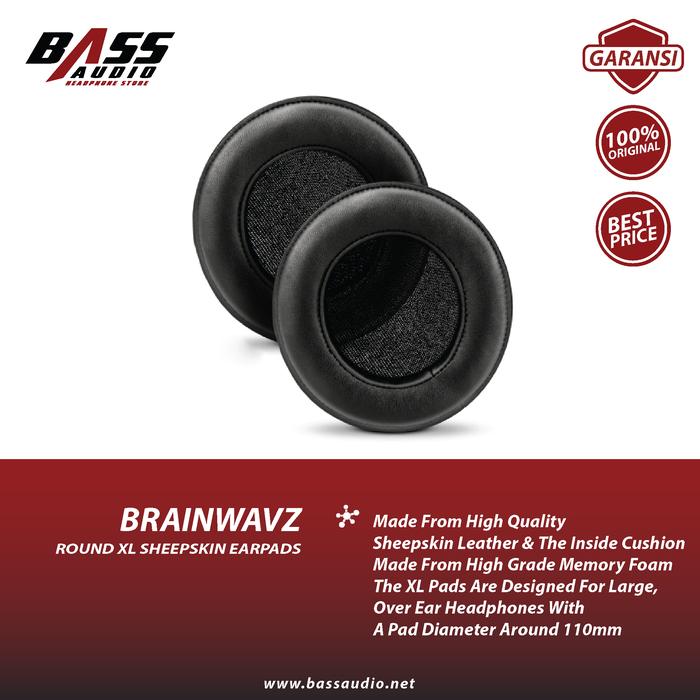 Gambar Brainwavz XL Round Sheepskin Headphone Memory Foam Earpads / Earpad dari Bass Audio STC undefined Tokopedia