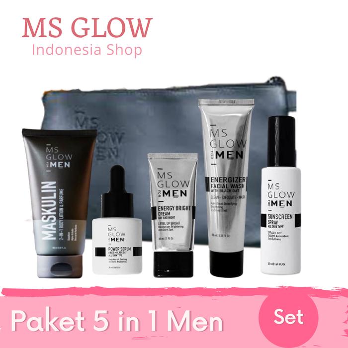 Gambar MS GLOW Men Paket Complete + Maskulin dari MS Glow Indonesia Store undefined Tokopedia