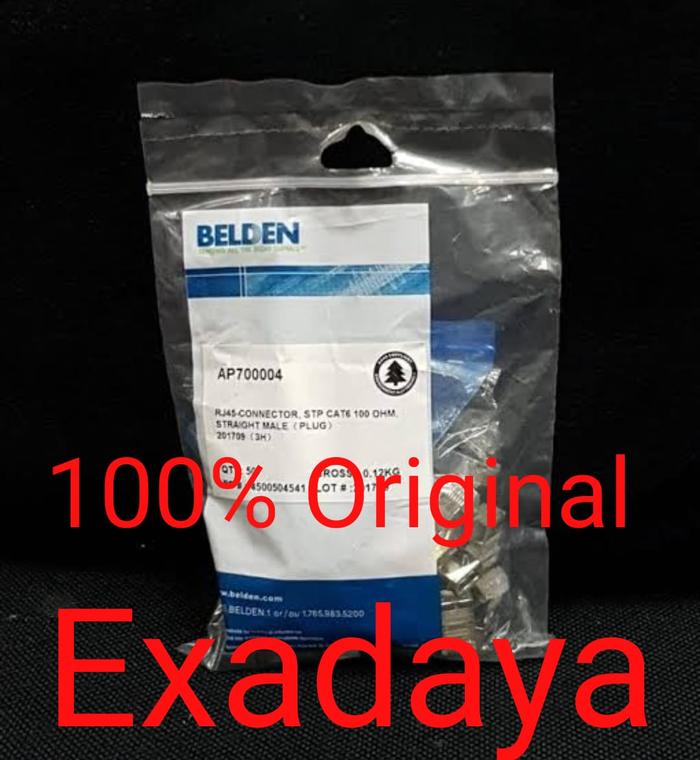 Jual Belden Rj45 Connector Cat6 Cat 6 Stp Metal Ap700004 Original Jakarta Pusat Exadaya Loka Niaga Tokopedia Jual Belden Rj45 Connector Cat6 Cat 6 Stp Metal Ap700004 Original Jakarta Pusat Exadaya Loka Niaga Tokopedia