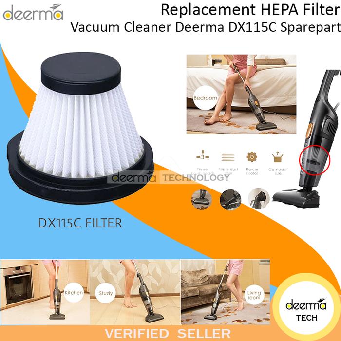 Gambar Replacement HEPA Filter Vacuum Cleaner Deerma DX115C Sparepart dari DERUMA TECHNOLOGY OFFICIAL undefined Tokopedia