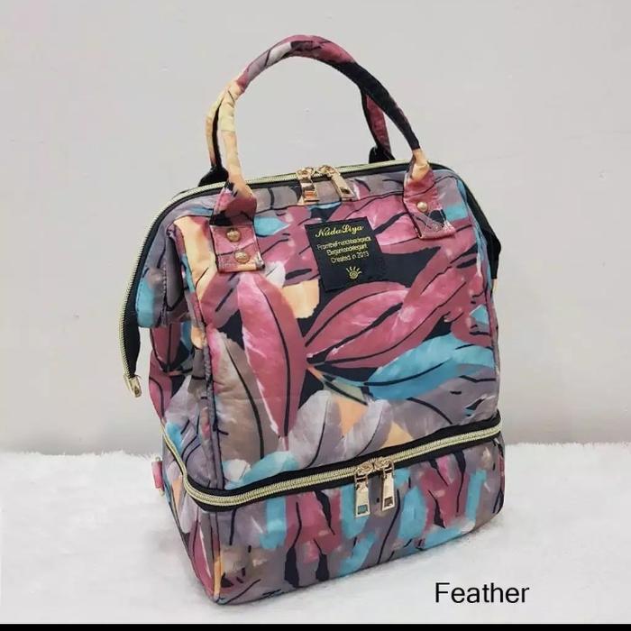 Gambar Multifungsi cooler diaper bag 2 in1 combo bag tas Asi 2 layer import - Feather Combo dari QUENN89 undefined Tokopedia
