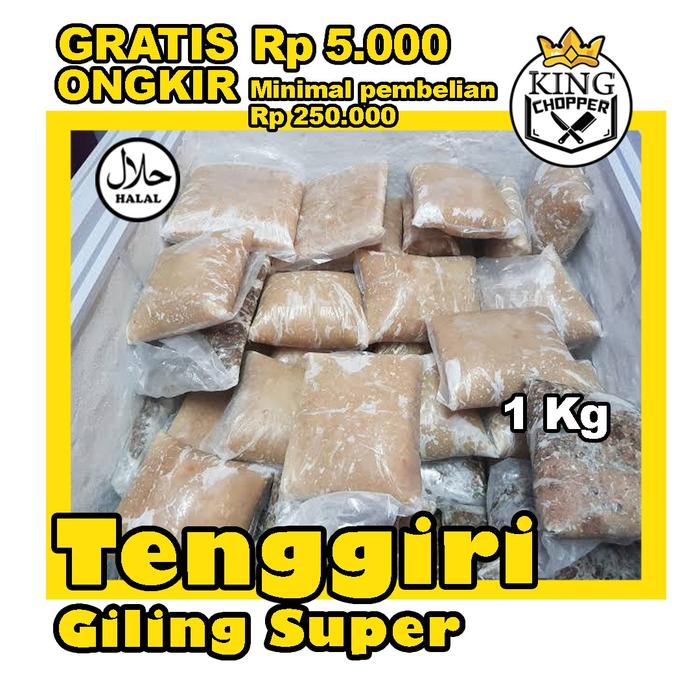 Gambar IKAN TENGGIRI GILING SUPER FROZEN GEPENG FRESH BULAT BEKU STEAK FISH 1 dari King Chopper undefined Tokopedia