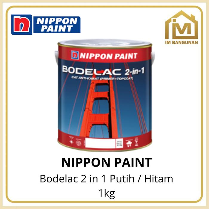 Gambar Nippon Paint Bodelac 2 in 1 Cat Besi Anti Karat 1 kg - Putih dari TB. INDAH MURNI undefined 3 Tokopedia