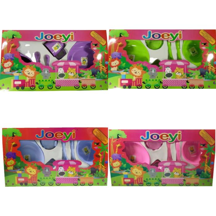 Gambar Feeding Set Joeyi Ukuran BESAR | Set Alat Makan Bayi - Biru dari MABAPA undefined Tokopedia