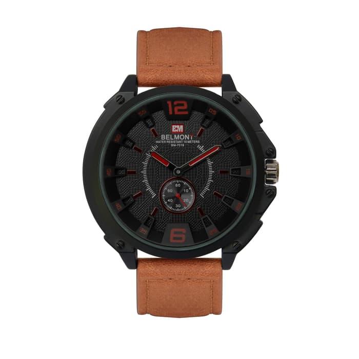 Gambar Jam Tangan Pria Original BELMONT Small Second BM-7019 - Merah dari SixsDBX undefined 5 Tokopedia