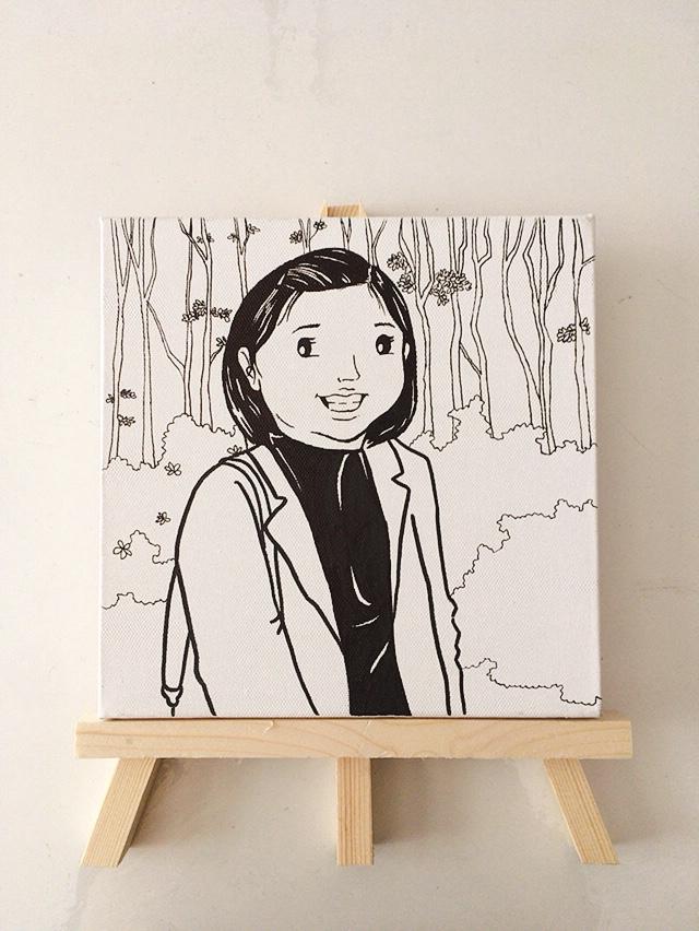 Gambar custom ilustrasi hitam putih dari COFA art studio undefined 5 Tokopedia