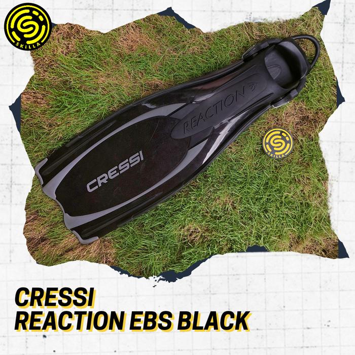 Gambar Cressi Reaction EBS Open Heel Dive Diving Fin - Hitam, S-M dari Skilla Gears undefined Tokopedia