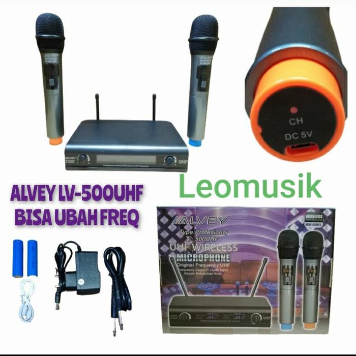Gambar PRODUK BARU MIC WIRELESS ALVEY LV-500UHF dari Leomusik undefined Tokopedia
