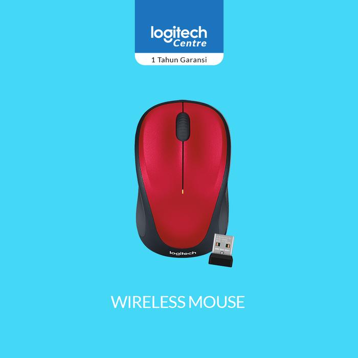Gambar Logitech Wireless M235 new colour Original - Merah dari Logitech Centre undefined Tokopedia