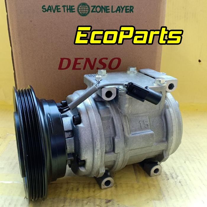 Gambar Kompresor Compressor AC Land Cruiser VX100 DENSO ASLI Diesel 4PK dari Eco Parts Spare Part AC Mobil undefined Tokopedia