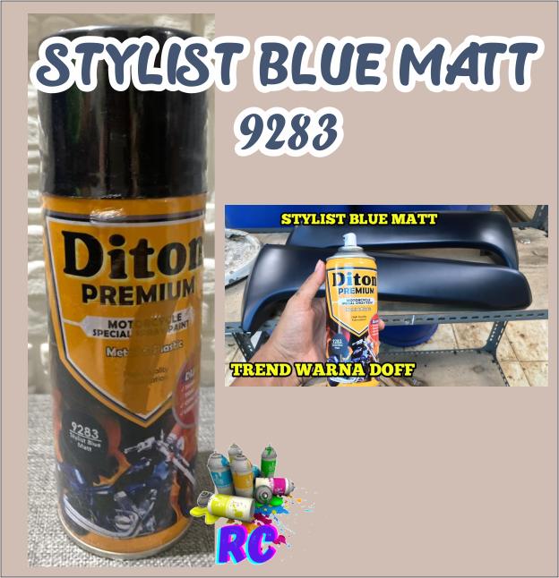 Gambar Cat Pilox Diton Premium Stylish Blue Matt 9283 400cc Biru Doff Matte dari RUMAHCAT undefined Tokopedia