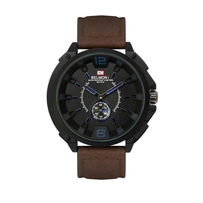 Gambar Jam Tangan Pria Original BELMONT Small Second BM-7019 - Merah dari SixsDBX undefined 4 Tokopedia
