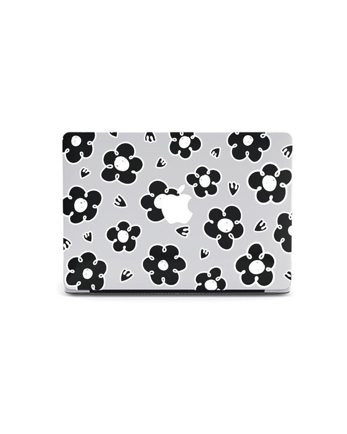 Gambar Flower Doodle - MacBook Case - Black dari The Case Bible undefined Tokopedia