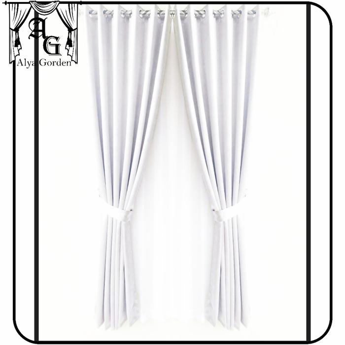 Gambar Gorden/hordeng blackout doff L.185×T.250cm - Putih, L.165×T.260cm dari Gorden Alya07 undefined Tokopedia