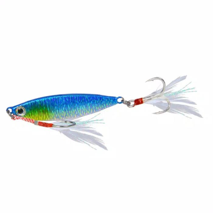 Gambar Metal Jig 15gr 5.5cm Berbulu Umpan Pancing Ikan Treble Kail Fishing - Color 3 dari SIGER FISHING undefined Tokopedia