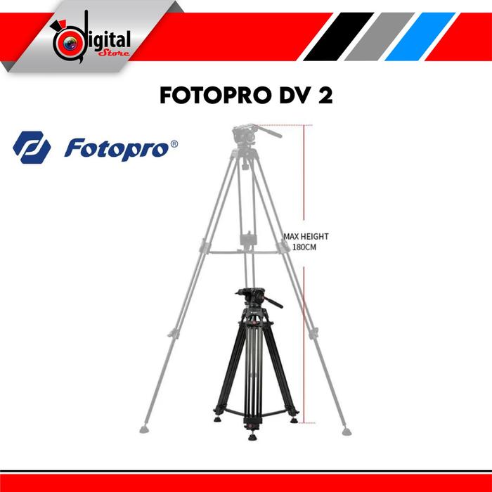 Jual Fotopro DV Fotopro DV2 Professional Tripod Video Kota