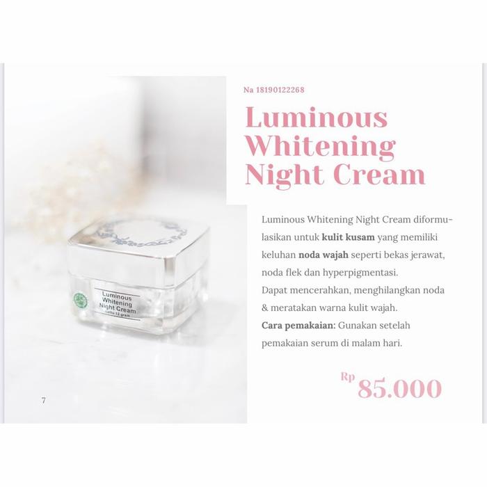 Gambar ms glow cream malam original - luminous dari TOKO BIAN'S undefined Tokopedia