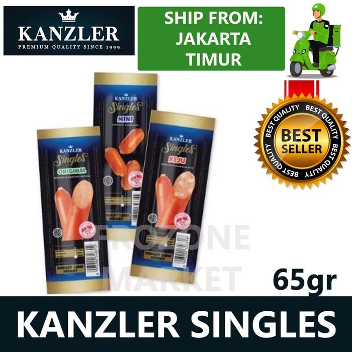 Promo Harga Kanzler Sosis Single Original 65 gr - Tokopedia