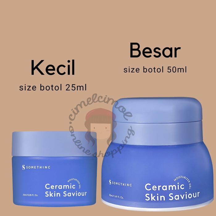 Gambar BPOM SOMETHINC CERAMIC SKIN SAVIOUR MOISTURIZER GEL Pelembab wajah ORI - 50 ml dari little.korean undefined Tokopedia