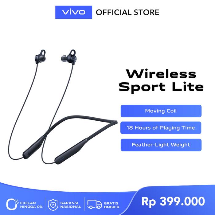 Gambar vivo Wireless Sport Lite - Biru dari vivo Indonesia undefined Tokopedia