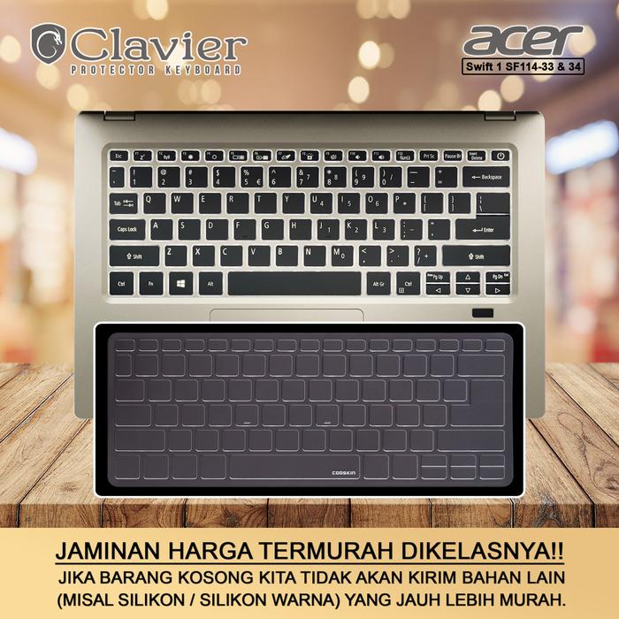 Gambar Keyboard Protector Cover Acer Swift 1 Fresh SF114-34-P2VU P3ZB Cooskin - TPU COOSKIN dari Clavier Care undefined Tokopedia