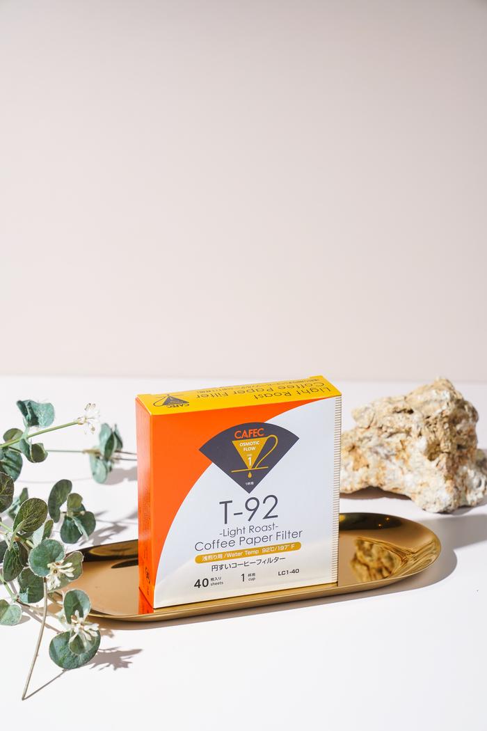 Gambar CAFEC V60 LIGHT ROAST OSMOTIC FLOW Coffee Paper Filter (40 pieces) - LC1 / 1 Cup dari Gerilya Coffee and Roastery undefined Tokopedia