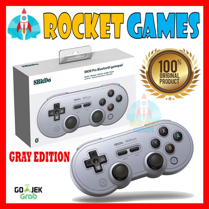 Gambar 8bitdo SN30 Pro Bluetooth Gamepad Gray Edition Switch Windows Android - GRAY EDITION dari Rocket Games undefined Tokopedia