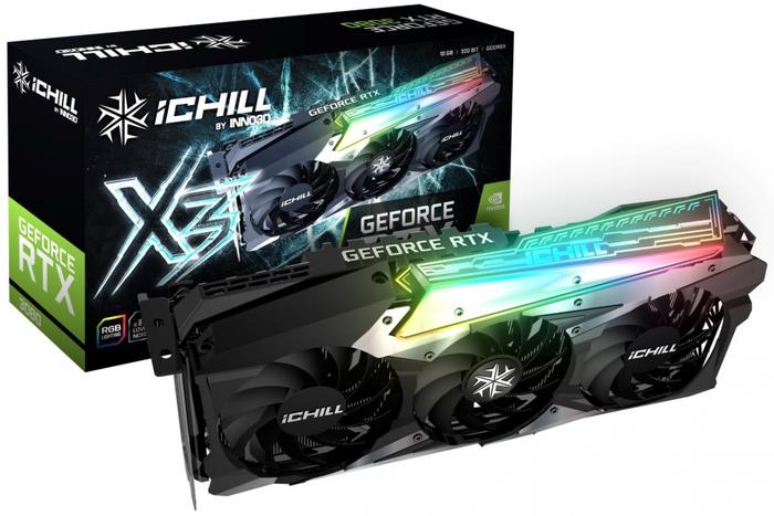 INNO3D RTX 3080 GDDR6X 10GB Inno3D GeForce RTX 3080 X3 LHR