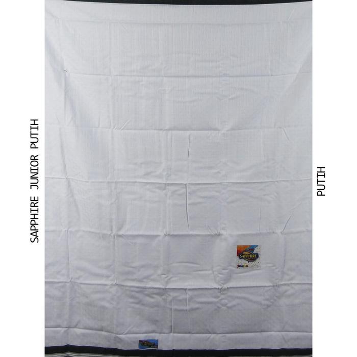 Gambar SARUNG SAPPHIRE JUNIOR PUTIH POLOS - ECER dari sarungku_NEW undefined Tokopedia