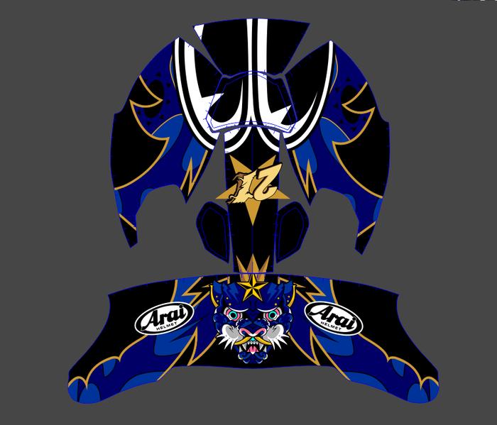 Gambar Sticker Decal Helm KYT KYOTO Part 1| Decal sticker | Decal helm - ARAIBLUE dari bosdecal_NEW undefined Tokopedia