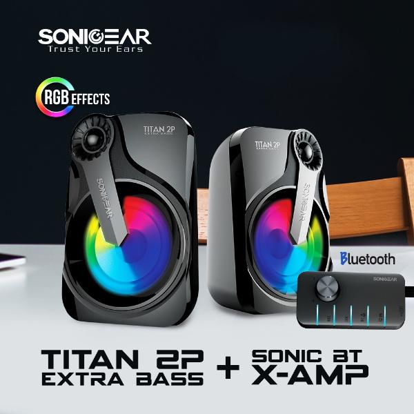 Gambar Sonicgear Titan 2. Speaker System With Huge Bass and 7 Color Lighting - BLUETOOTH dari SuperstoreComputindo undefined Tokopedia