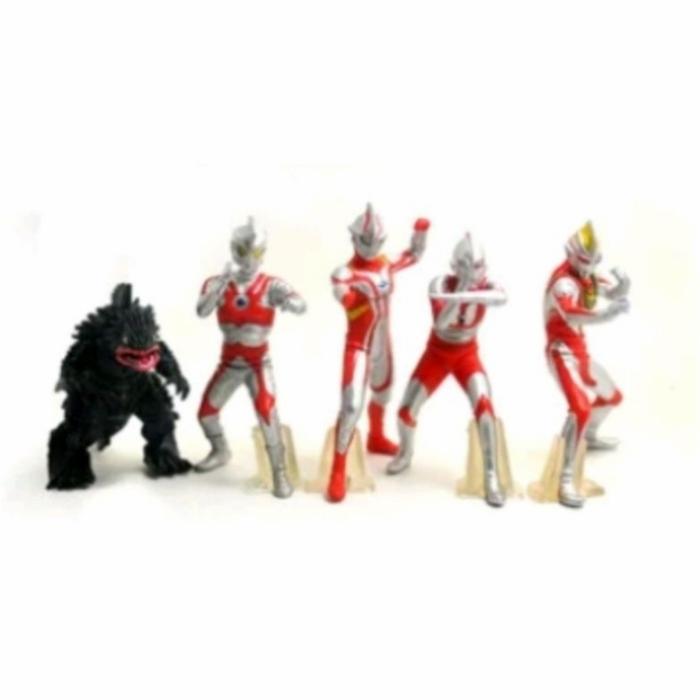Gambar Action Figure Ultraman with Monster Ultraman Set 5pcs - seri 303 dari Lapaku M2 undefined Tokopedia