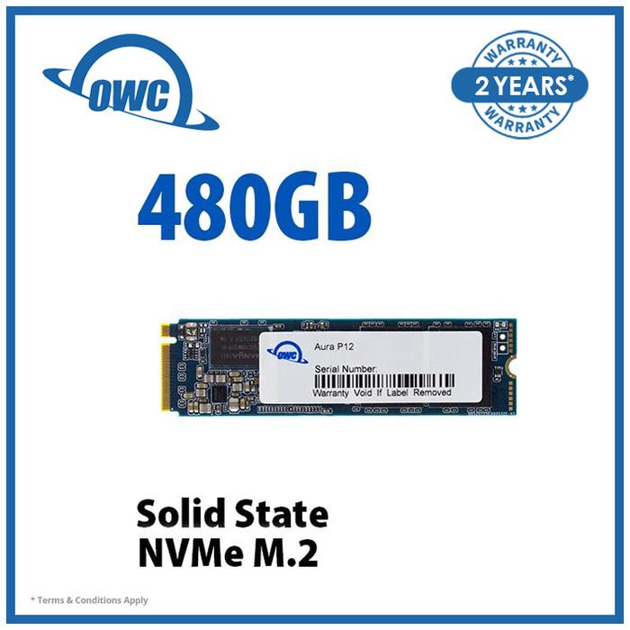 Jual OWC Aura P12 NVMe SSD 480GB OWCS3DNE12ST05 Kota