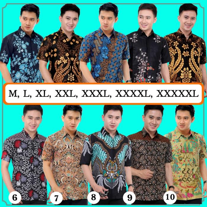Gambar Kemeja Batik - Baju Batik Pria - Hem Batik Lengan Pendek - Motif 1, M dari BATIK PEKALONGAN MURAH GROSIR undefined Tokopedia