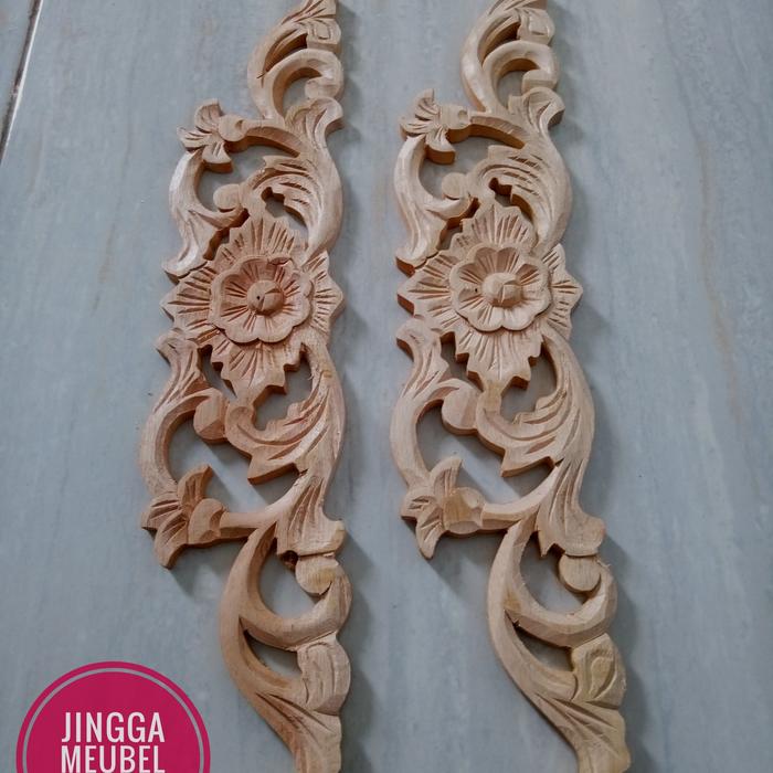 Jual Ornamen Ukir Ornamen Kayu Pajangan Hiasan Dinding Ukir Kayu - Kab
